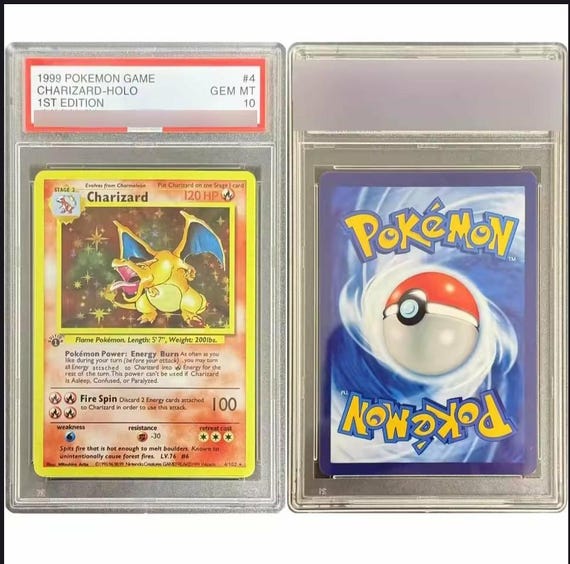 pokmon 1999 charizard base set shadowless card graded psa 10 Vintage Booster Pack this card is the perfect way to showcase your collection. 1999 Pokmon 1st Edition Base