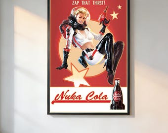 Fallout 4 - Gaming Poster、Retro Aesthetic、90s Movie Poster、Vintage Film Print、Noir Wall Art