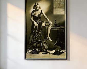 Thou Shalt Not Whitey Schafer Hays Code Protest Hollywood Poster、Retro Aesthetic、90s Movie Poster、Vintage Film Print、Noir Wall Art