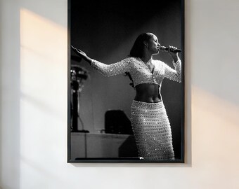 Sade 80's 90's Beauty Singer Musician Star Poster、Retro Aesthetic、90s Movie Poster、Vintage Film Print、Noir Wall Art