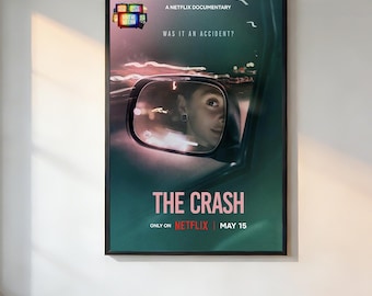 The Crash (2026) Movie Poster、Retro Aesthetic、90s Movie Poster、Vintage Film Print、Noir Wall Art