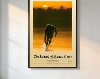 The Legend Of Boggy Creek Movie Poster、Retro Aesthetic、90s Movie Poster、Vintage Film Print、Noir Wall Art