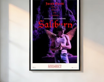 Saltburn Movie Poster、Retro Aesthetic、90s Movie Poster、Vintage Film Print、Noir Wall Art