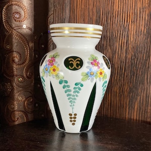 Bohemian Czech Glass Vase