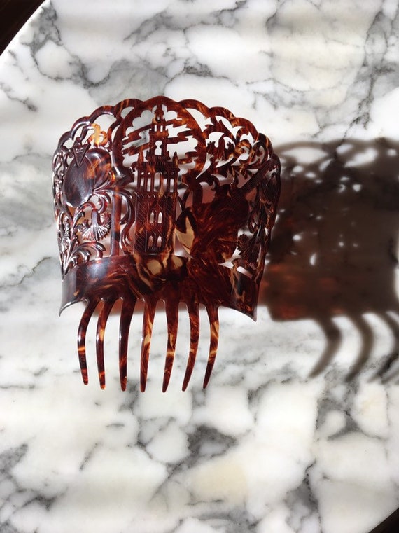 Ornate Hair Comb Extra Large Womans Hair Comb