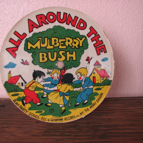 Vintage Children's Song Record