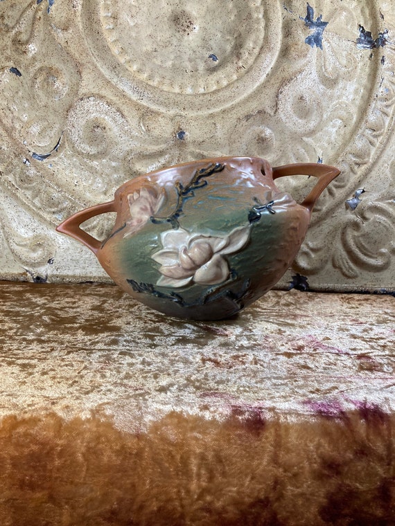 Roseville Pottery Hanging Basket Magnolia - Etsy