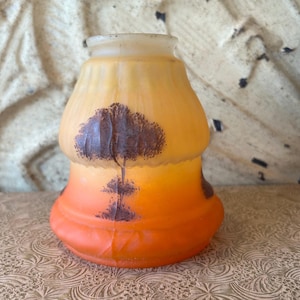 Glass Lamp Shade Autumn Colors