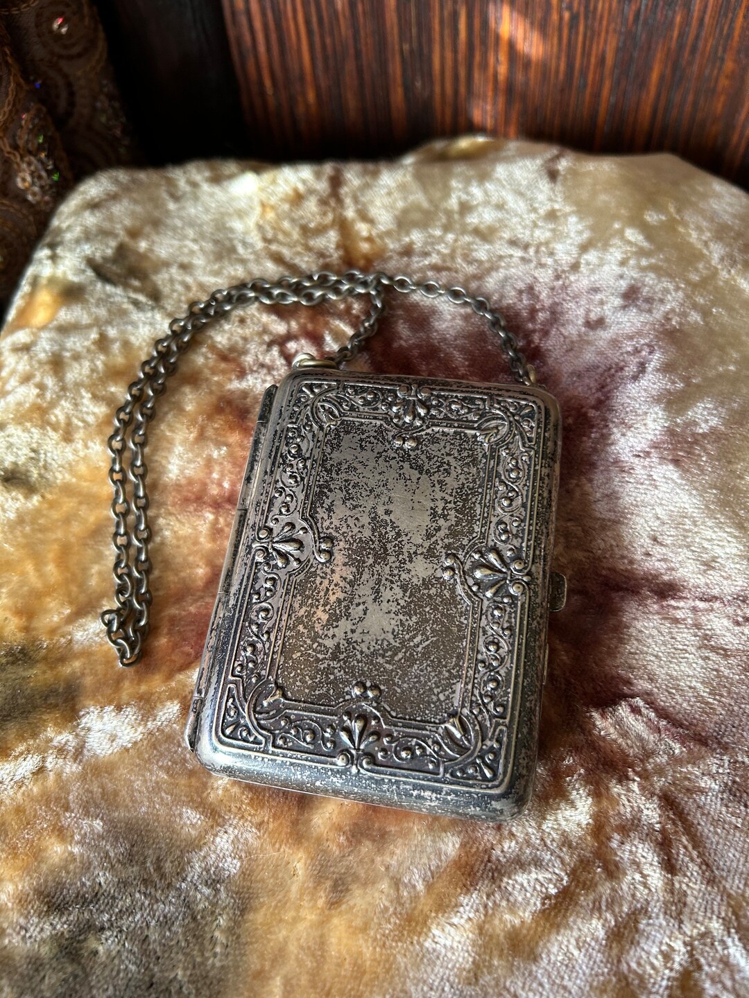 Silver Compact Coin Cigarette Case - Etsy