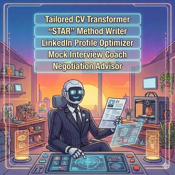 AI Career Coach | 5 Prompts for Dream Job, Resume, Interview (PDF Download)