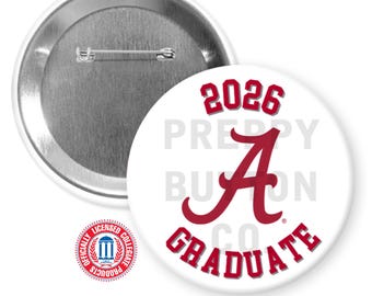 University of Alabama 2026 Graduate Button