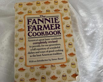 Vintage 1980 Fannie Farmer Cookbook 12th Edition Marion Cunningham James Beard