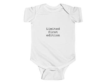Limited First Edition Baby Bodysuit, Book Lover Baby Gift, Literary Baby Shower Gift, Bookish Newborn Outfit