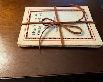 Paquete de folletos de poesía antigua de la década de 1910, serie de literatura para instructores, regalo para profesores