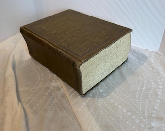 1968 Webster’s Unabridged Dictionary 2nd Edition | Dark Academia Library Decor