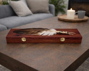 19 X 6 X 6 Large Cedar Church Box, Aromatic Wood, Peyote Storage