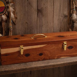 Stor cederträlåda (B) 61 x 18 x 17 cm