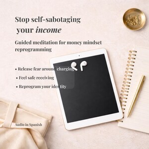 Money Meditation in Spanish | Stop Self-Sabotage & Increase Income | Reprogram Money Mindset | Guided Audio