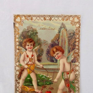 German American Vintage Valentine Postcard 1910, Posted, Excellent Condition