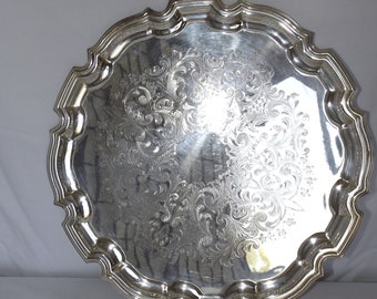 Frank Hawker Ltd. Crafton Sliverplate Platter, Made in England, #7662, Very Good Condition!