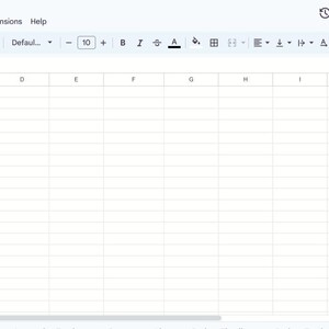 Könnte beinhalten: Ein Screenshot einer Google Sheets-Tabelle mit dem Titel "Home Construction Planner". Die Tabelle enthält Datenfelder wie Kundenname, Immobilienname, Standort, Anzahl der Einheiten, Startdatum, Fertigstellungsdatum, Gesamtbudget und Gesamtausgaben.