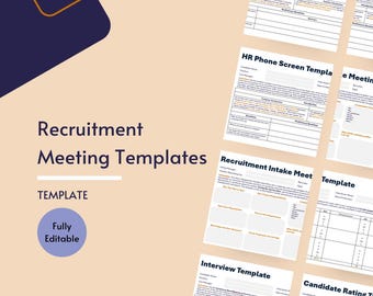VORLAGE: Vorlagen für Einstellungsmeetings - vollständig bearbeitbar