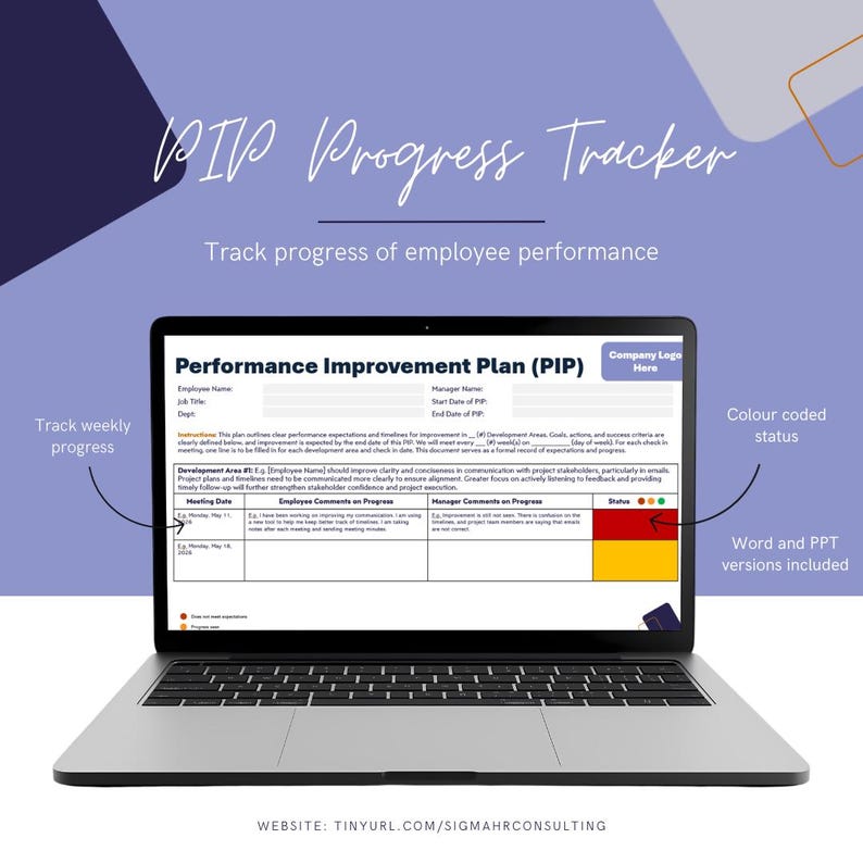 TEMPLATE: Complete PIP Toolkit for HR Professionals - Fully Editable ...