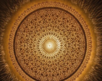 Moroccan Copper Ceiling Light, Handcrafted Flush Mount Lamp, Intricate Filigree Brass Chandelier, Oriental Shadow Lamp, Moroccan Art