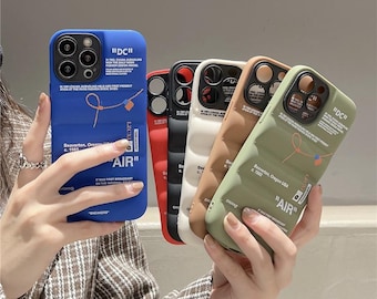 Puffer iPhone Case with Sneaker-Inspired Design, Multi Colors Puffy Sports Style Cover for iPhone 17 16 15 14 13 12 Pro Max