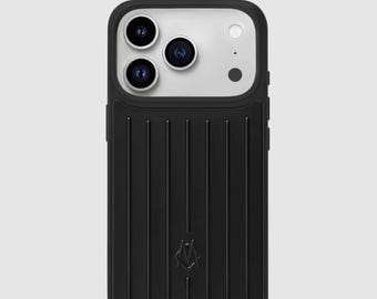 Black Aluminium iPhone 17 Pro Case – Metallic Edge, Hard Shell Armor Case for iPhone 17 16 15 14 13 Pro Max