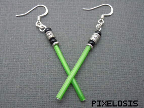 Star Wars Luke Skywalker Lightsaber Jacket Earrings
