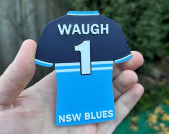 Maillot aimanté personnalisé NSW Blues Cricket