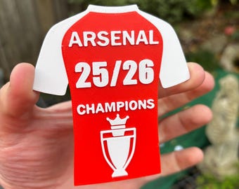 Magnet Champions d'Arsenal 25/26 | Aimant pour maillot de football de Premier League