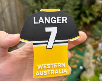 Maillot aimanté de cricket d'Australie-Occidentale personnalisé
