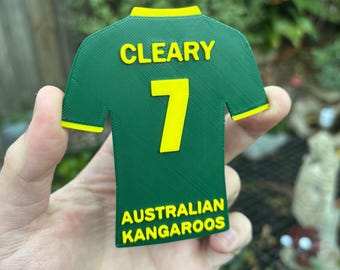 Aimant de rugby personnalisé maillot NRL Kangourous australiens