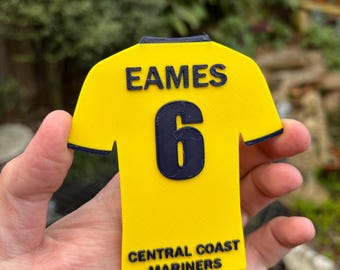 Custom Central Coast Mariners A-League Football Magnet Jersey