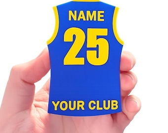 Custom Local AFL Footy Guernsey Magnet