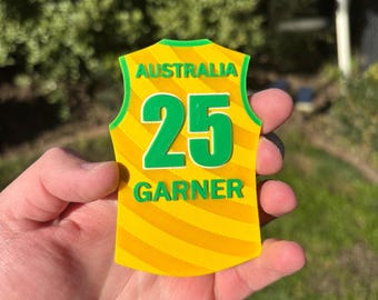Custom AFLW Australia Guernsey Footy Magnet