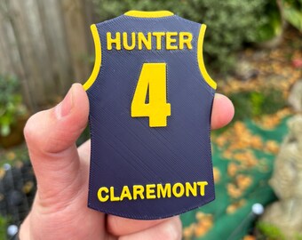 Custom Claremont Tigers WAFL Guernsey Footy Magnet