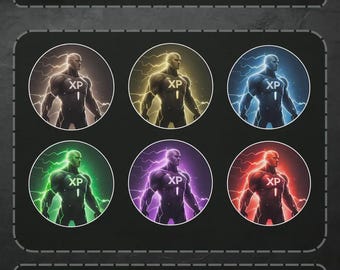 Zenith XP Twitch Sub Badges | Gaming Streamer Icons (Instant Download)