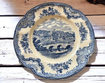 Haddon Hall 1792 Old Britain Castles Collection Blue and White Bread and Butter Plate by Johnson Bros England