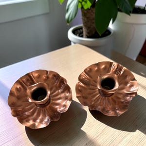 Gregorian Copper Candle Holder - Etsy
