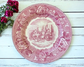 Wedgwood Red Evangeline Collector’s Plate The Longfellow Series England 1950