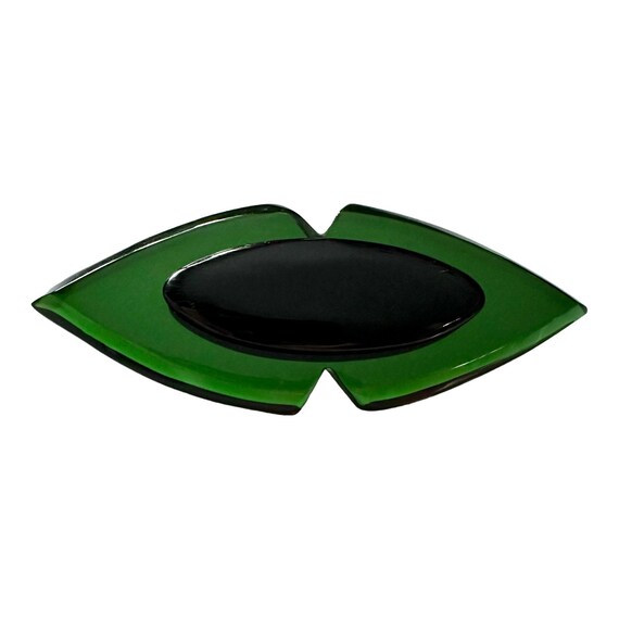 Art Deco Eye Shaped Brooch, - image 2