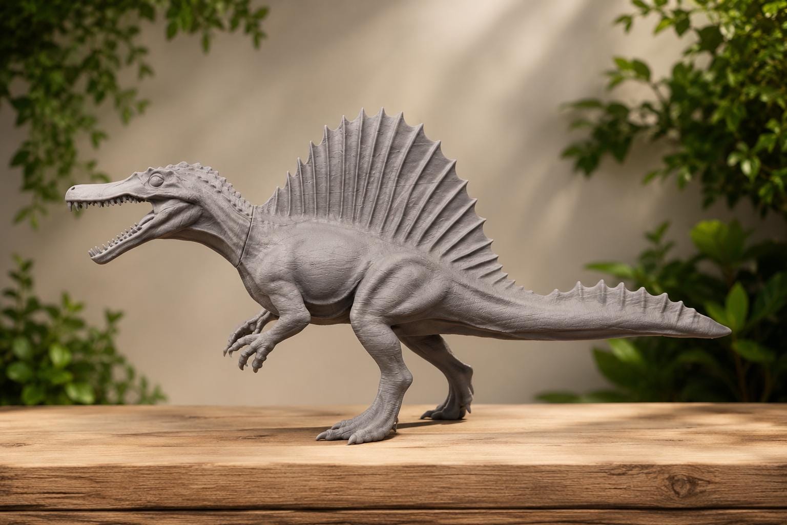 Spinosaurus Dinosaur Statue 3D Printed Prehistoric Decor, Jurassic Display Figure