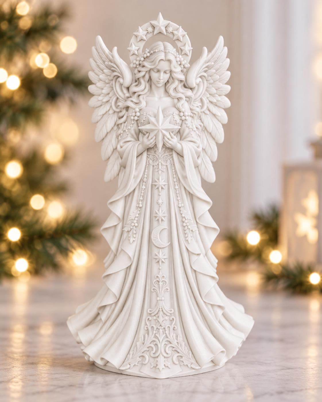 Goldene weihnachtsdeko