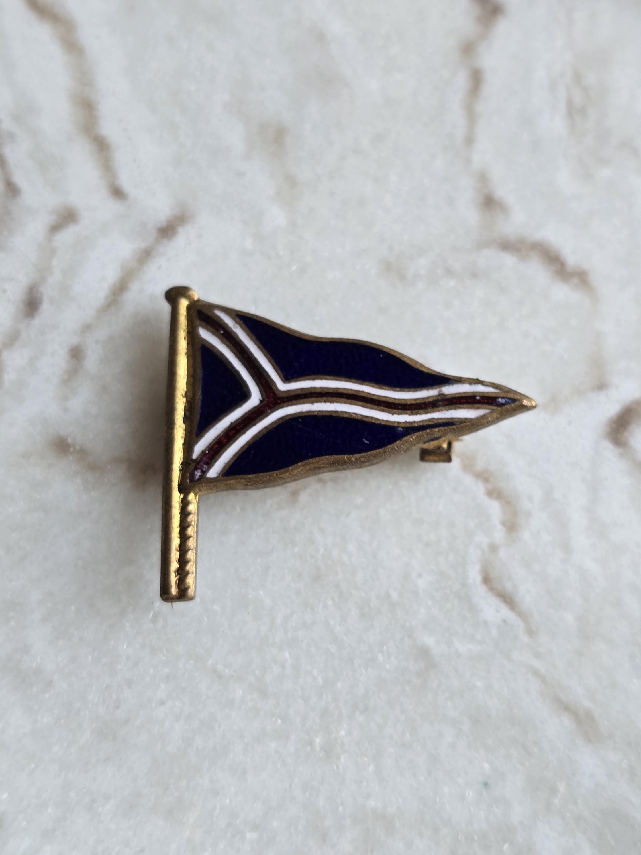 ANCIENNE Insigne broche épinglette émaillée SOCIETE DE