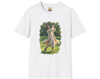 God-shirt | Christelijke T-shirt Jesus Playing Golf | Faith-kleding
