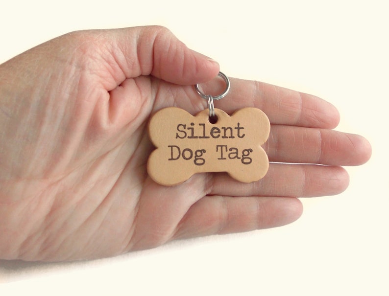 Dog Name Tags for Medium to LARGE Dogs Silent Dog Tags for Etsy