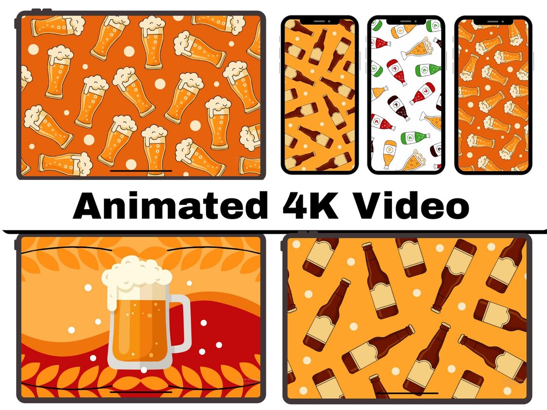 4K Animated Beer Background Bundle – Oktoberfest Celebration Motion ...